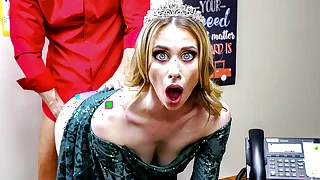 Anya Olsen does what commoner good milfy stepmom would with an increment of lets talk with to principal Ryan Mclane make the beast with two backs her!