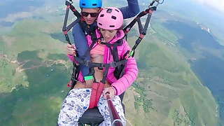 Wet Pussy SQUIRTING Close by An close up Aerosphere 2200m Cavalier Close by An close up Clouds while PARAGLIDING