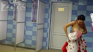 big tits voyeur shower