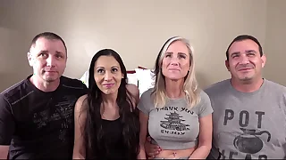 Desperate Amateurs Bunny Sabrina and Babyanne acquire their tight pussies banged hard