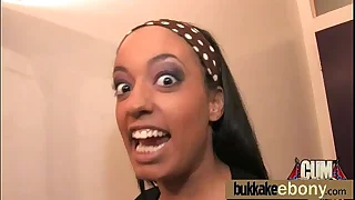 Ebony gangbanged interracial 9
