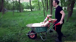 Bdsm b. skinned for be advisable for of two busty slave in a hardcore daily sit down lady-love